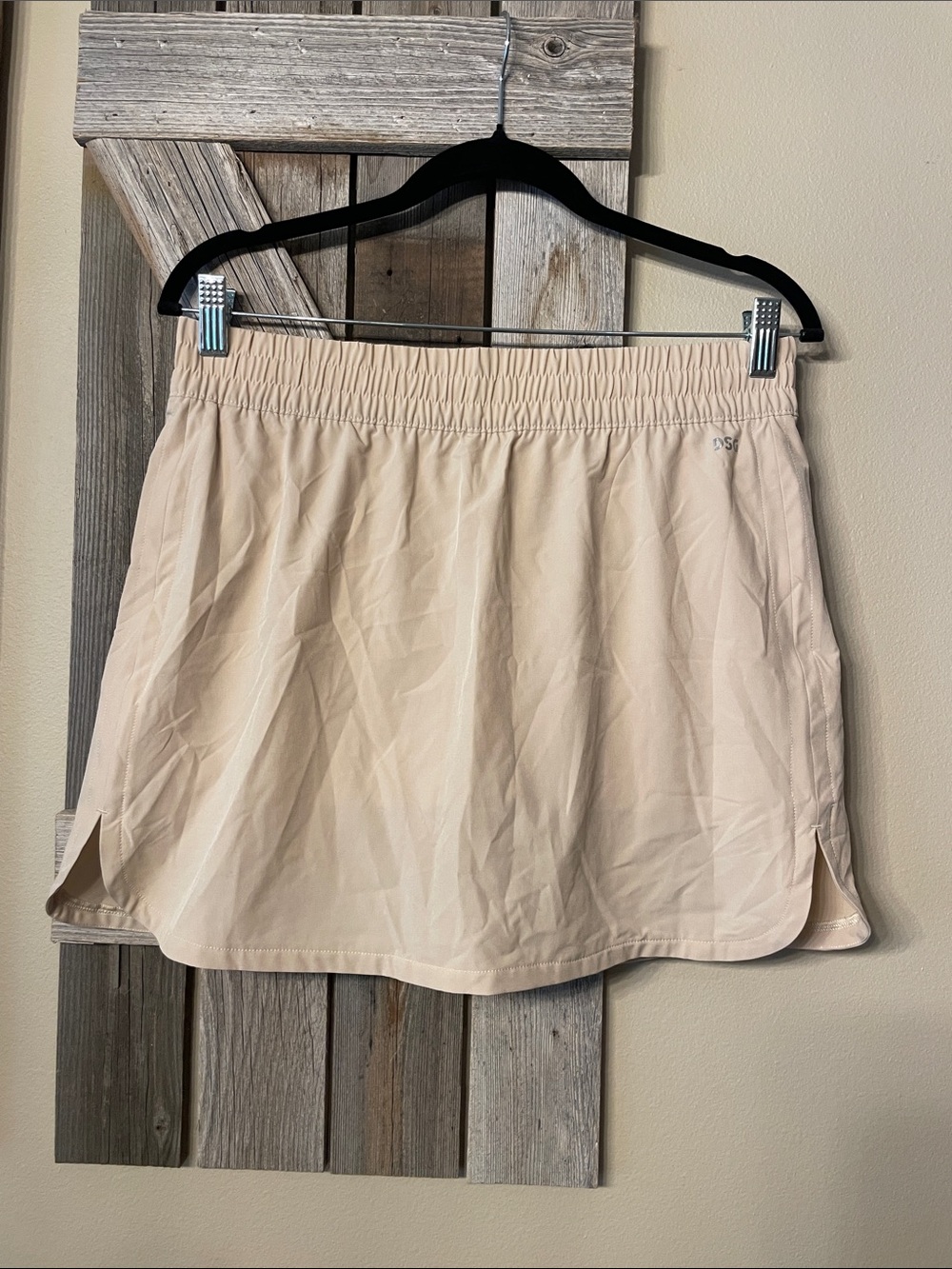 DSG Beige Athletic Skirt with Logo